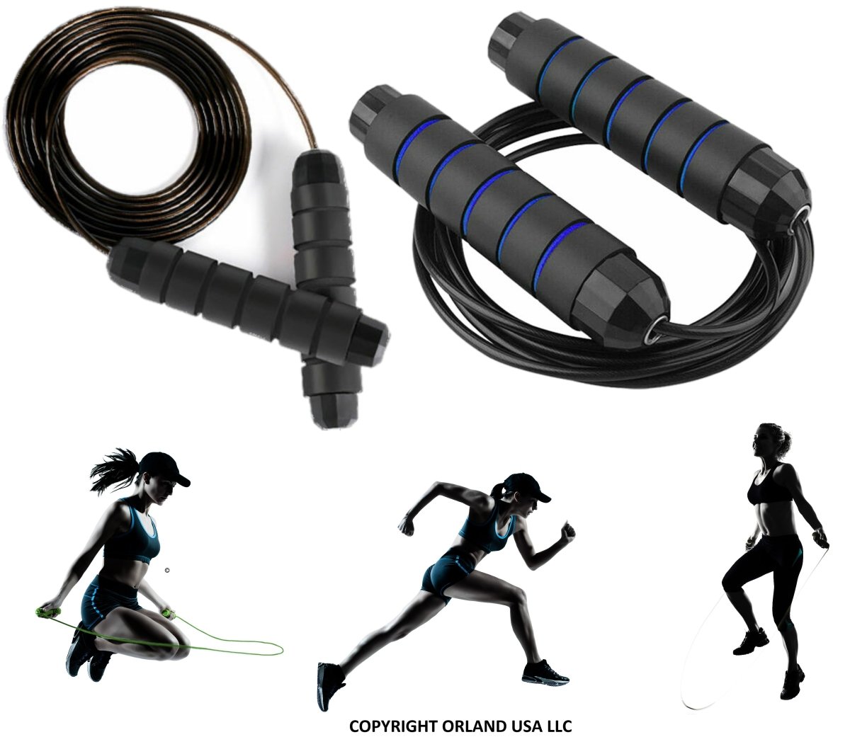Jump Rope Skipping Aerobic Exercise Adjustable Bearing Speed - Taplike