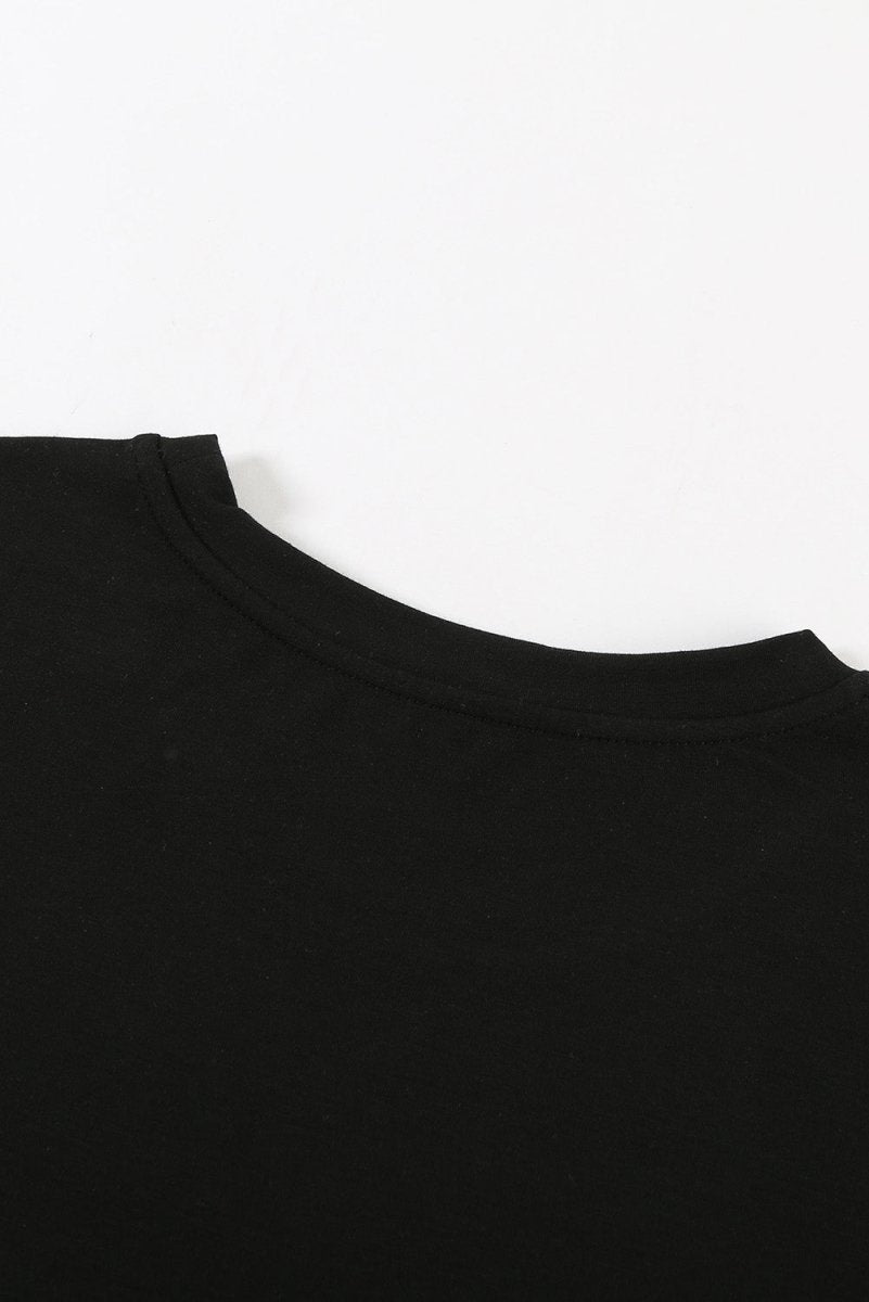 Leopard Print Color Block Short Sleeve T-Shirt 100100761675 - TapLike