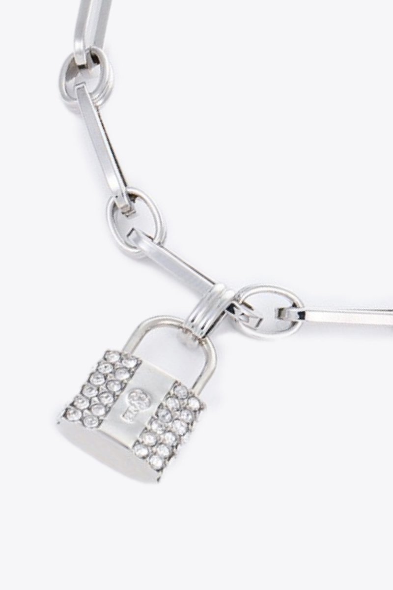 Lock Charm Chain Bracelet - Taplike