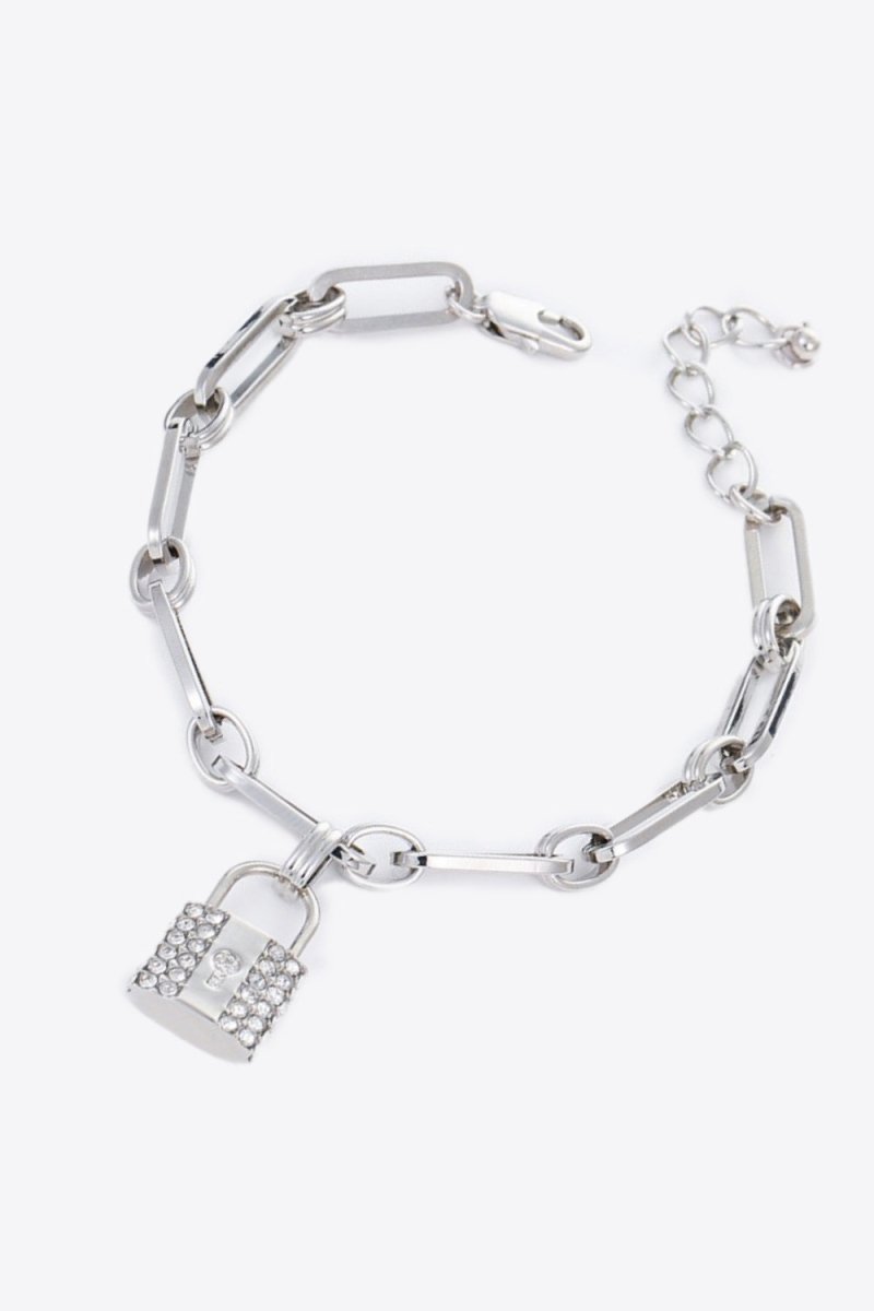 Lock Charm Chain Bracelet - Taplike