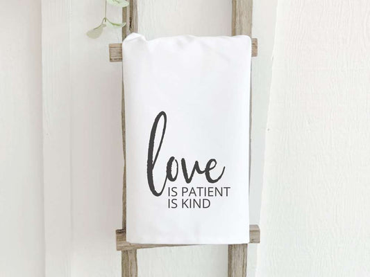 Love Is Patient - Cotton Tea Towel - Taplike