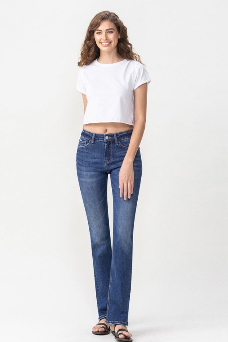 Lovervet Full Size Rebecca Midrise Bootcut Jeans - TapLike
