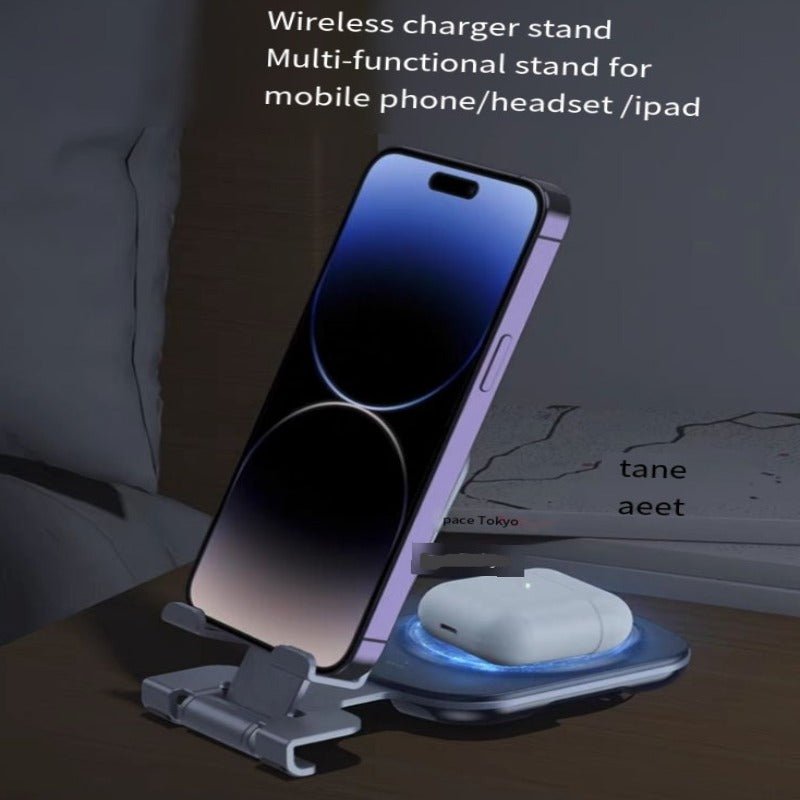 Magnetic Charger Wireless Fast Charging Desktop Folding | 3C -1 - TapLike
