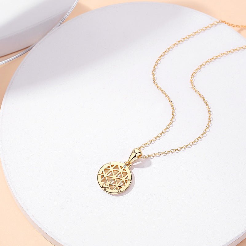 Magnetic Necklace Sun and Moon Boudoir Couple Openwork S925 Collarbone Chain - TapLike