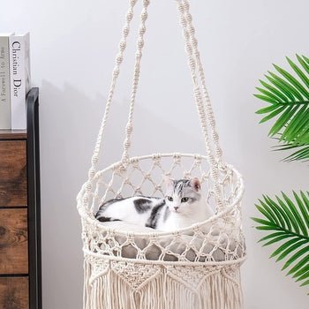 Mewoofun Cat Hammock Bed Cotton Hanging Cat Bed for Indoor Cats - Taplike