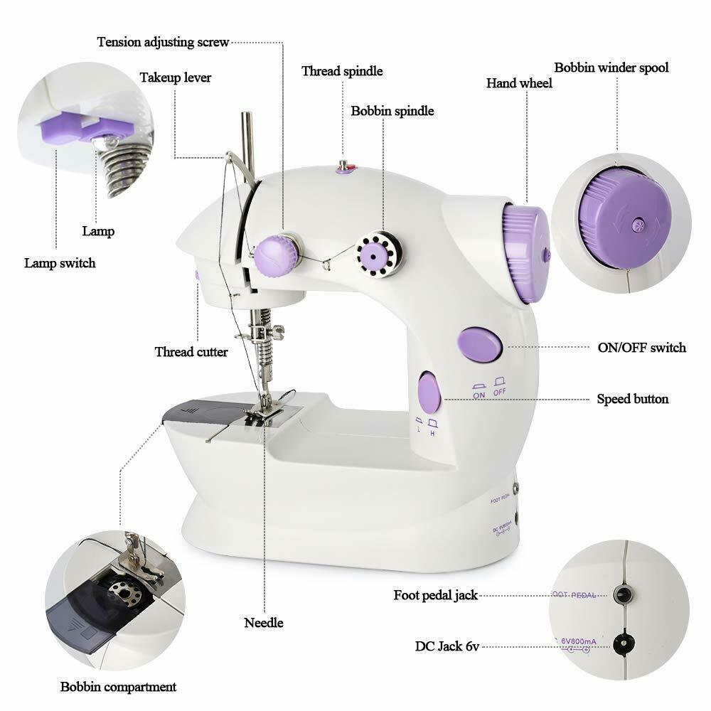 Mini Sewing Machine Electric Portable Crafting Mending Tool - Taplike