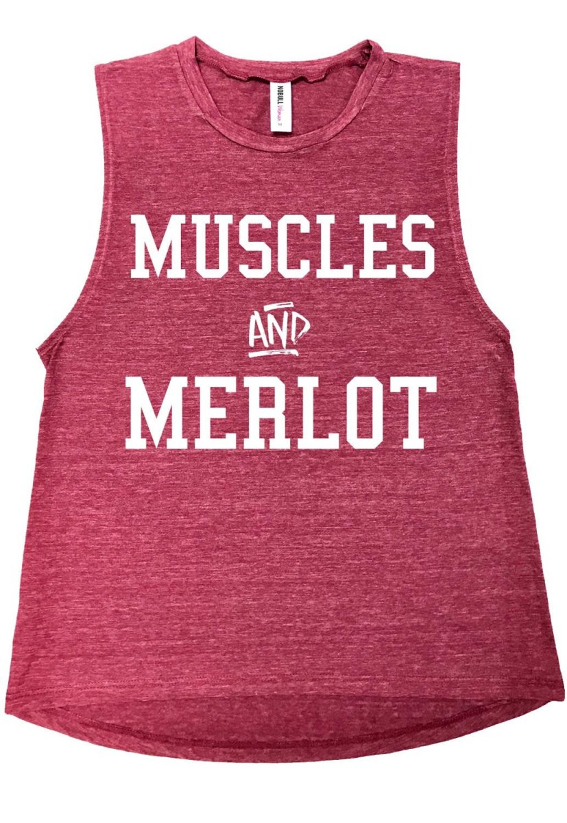 Muscles & Merlot Muscle Tank Top - Taplike