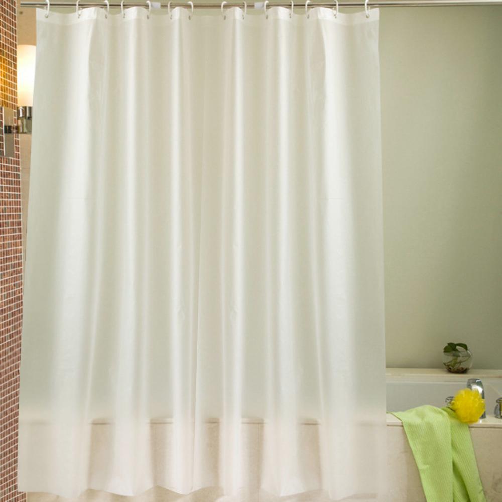 PEVA Frosted Shower Curtain Semi Transparent Bath Curtain - Taplike