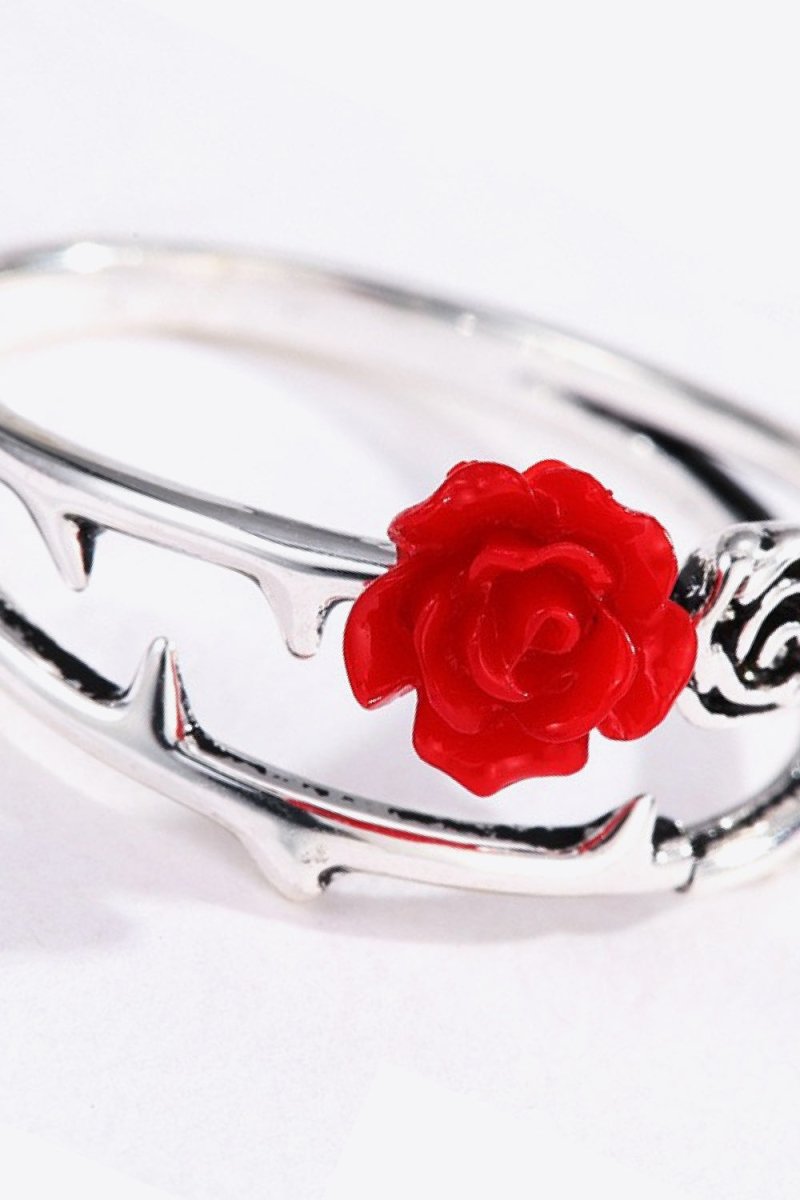 Rose Zinc Alloy Ring - TapLike