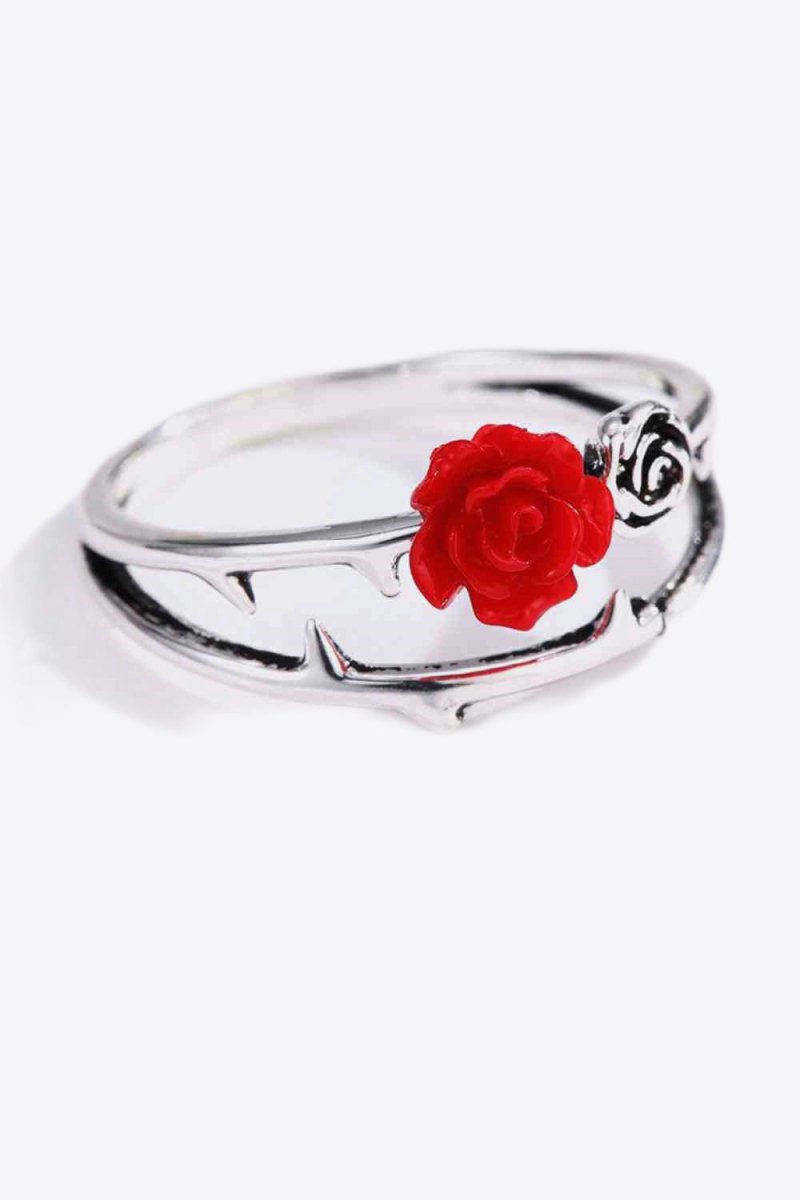 Rose Zinc Alloy Ring - TapLike