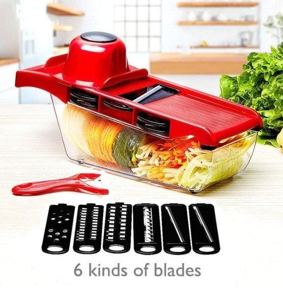 Stainless Steel 6 Blades Vegetable Slicer - Taplike