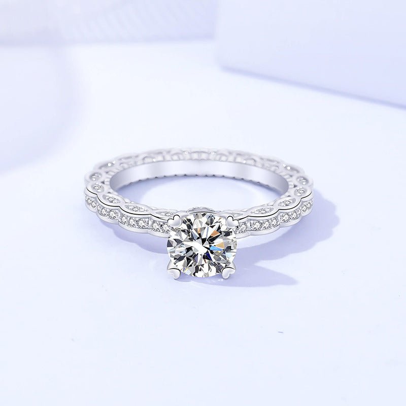 Subtle love Moissanite Diamond Ring Simplicity K1330 - TapLike