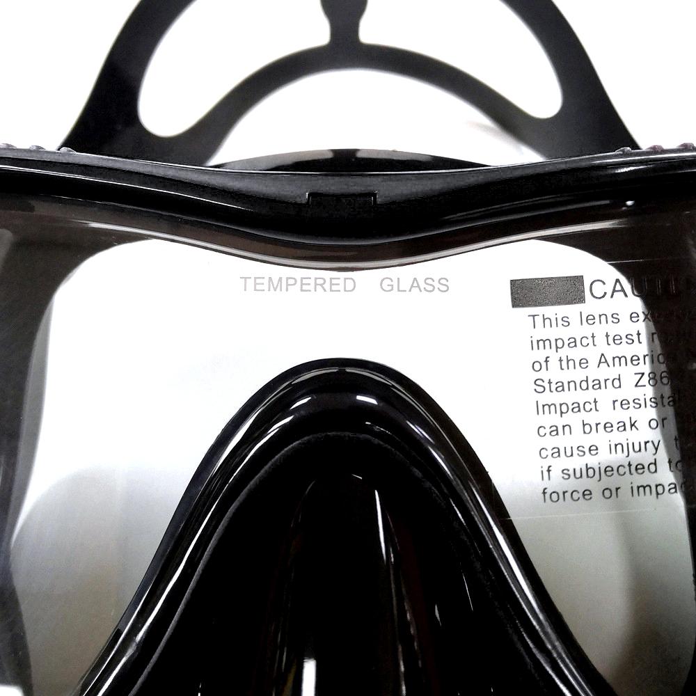 Tempered Glass Diving Mask Set Adult Scuba Anti-Fog Snorkeling Tube - Taplike
