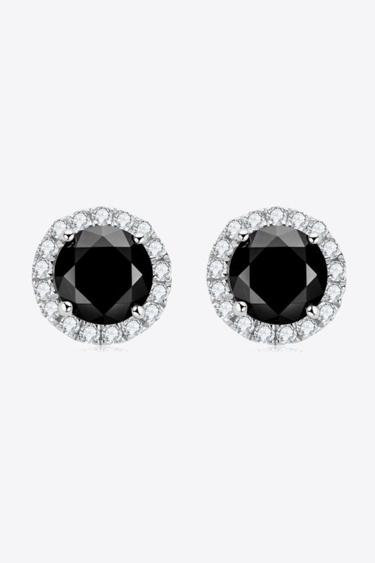 Two-Tone 4-Prong Moissanite Stud Earrings - TapLike