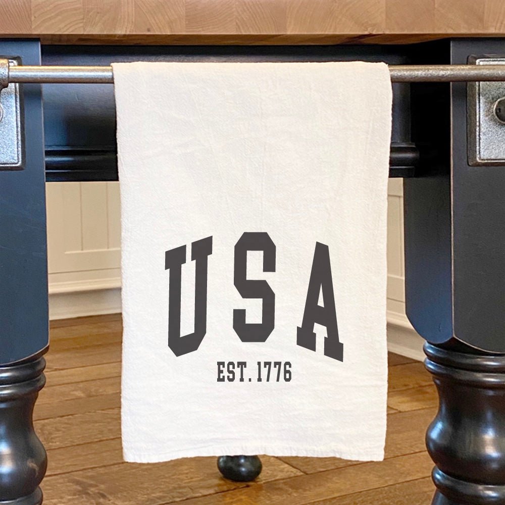 USA est 1776 - Cotton Tea Towel - Taplike