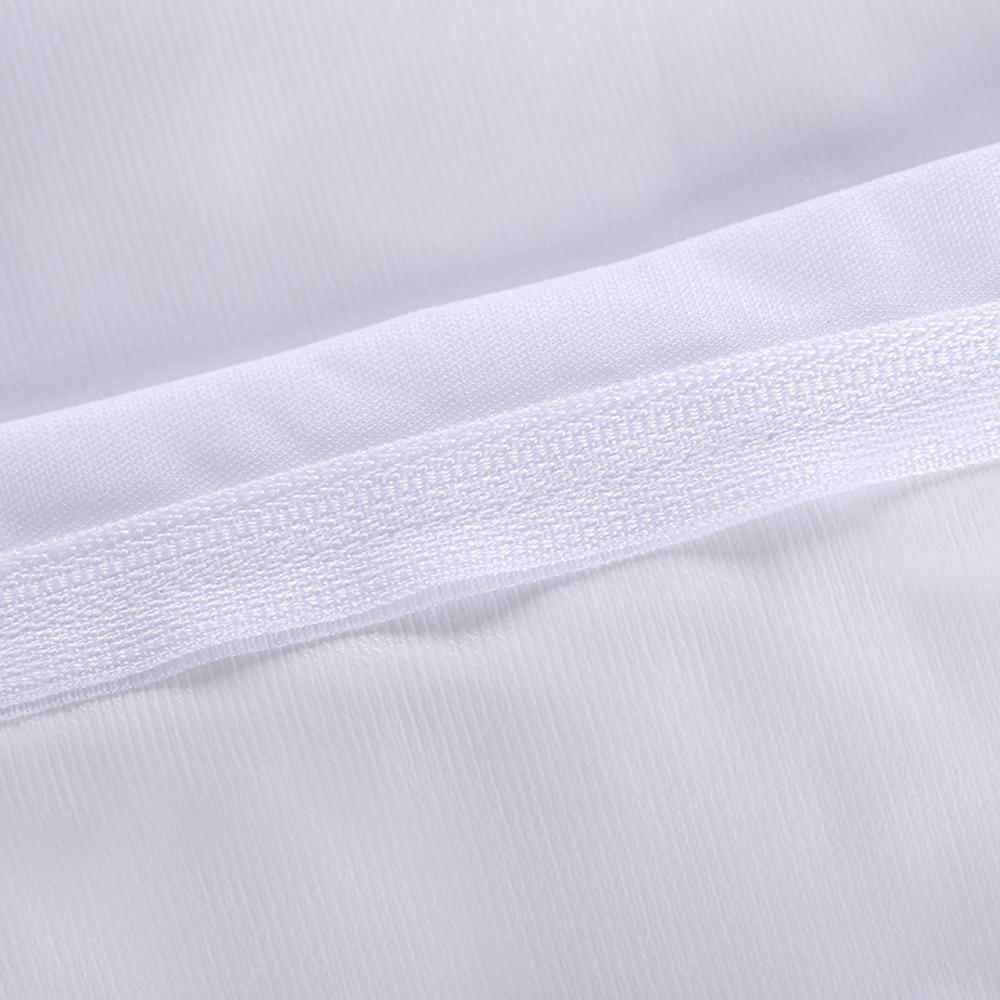 White waterproof pillowcase with zipper and soft knitted fabric SP - Taplike