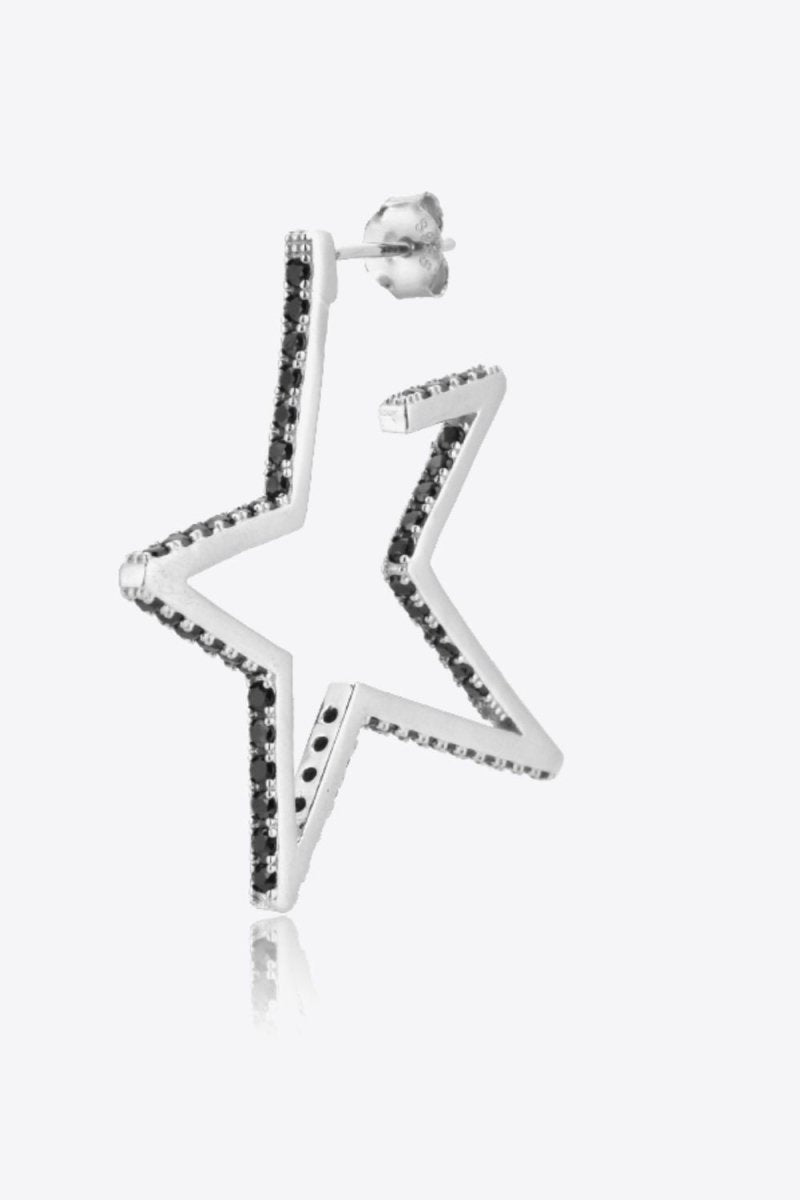 Zircon Star 925 Sterling Silver Earrings - Taplike